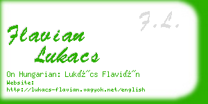 flavian lukacs business card